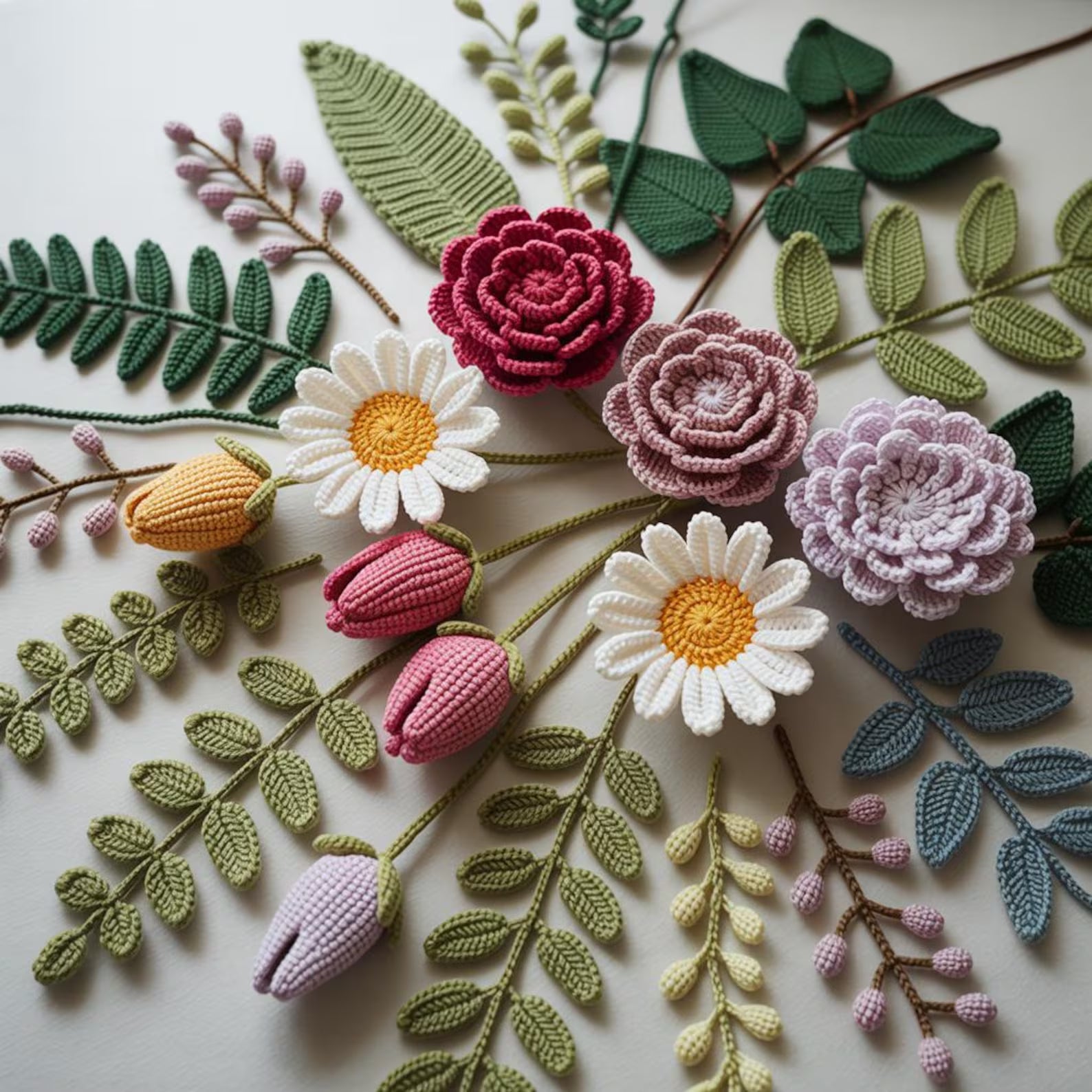 500+ Crochet Flower Patterns Bundle, Amigurumi Flower Crochet PDF